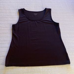 Dark brown sleeveless shell